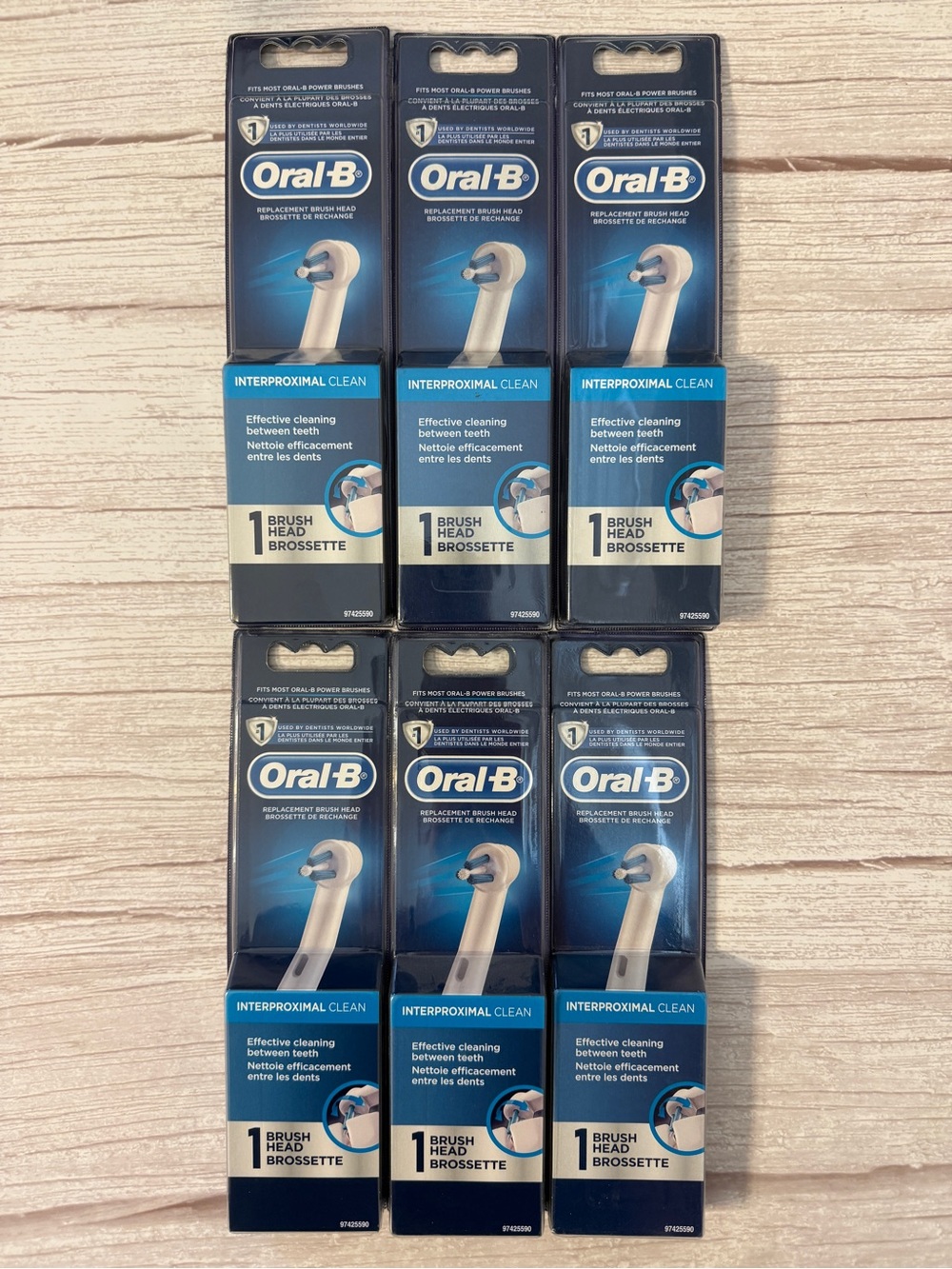 Oral-B Interproximal Clean Electric Toothbrush Replacement Brush Head - 6 Count